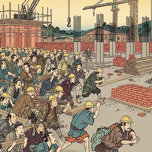 工事現場のイラスト