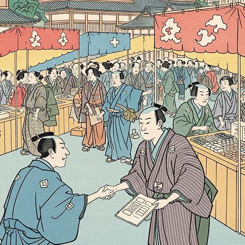 握手する人のイラスト