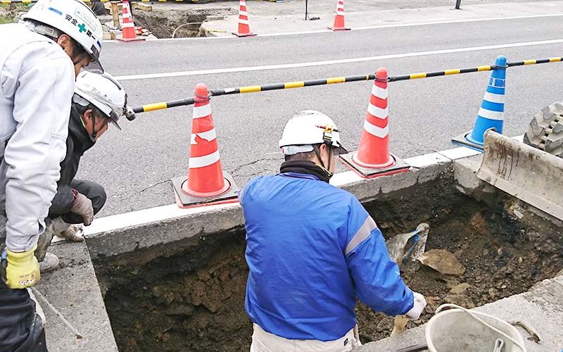 施工現場の様子の写真